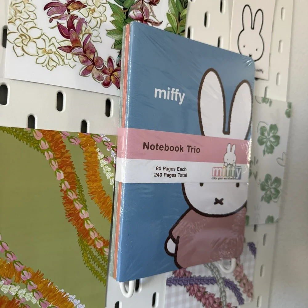 Miffy Pastel Blue‎ Green Notebooks Trio 3 Pack Journals 80 Lined Pages Each NEW